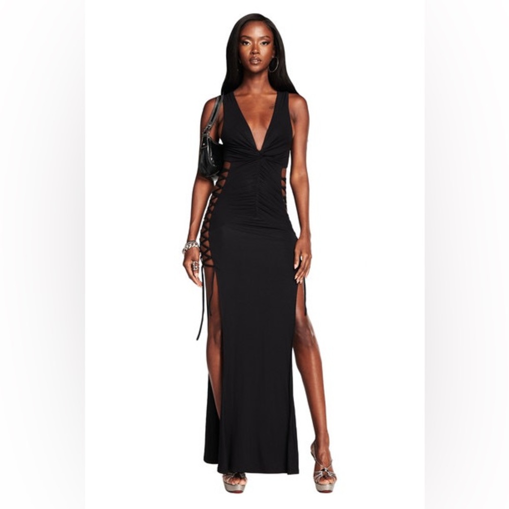 I.AM.GIA Black Maiya Maxi Dress NWT